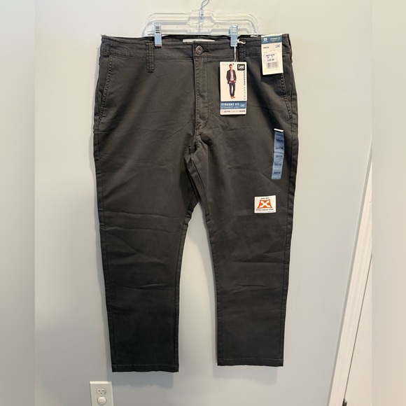 Lee Other - Lee Gray Straight Fit Pants 38x30 Minimalist Business Casual
